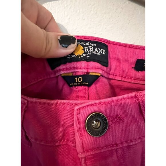 Girl's Lucky Brand Pink Zoe Jeggings Size 10 [EXCELLENT] - Picture 3 of 6